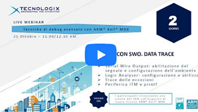 ecniche di debug avanzato ARM® Keil® MDK - 2 Lezione DEBUG CON SWO. DATA TRACE